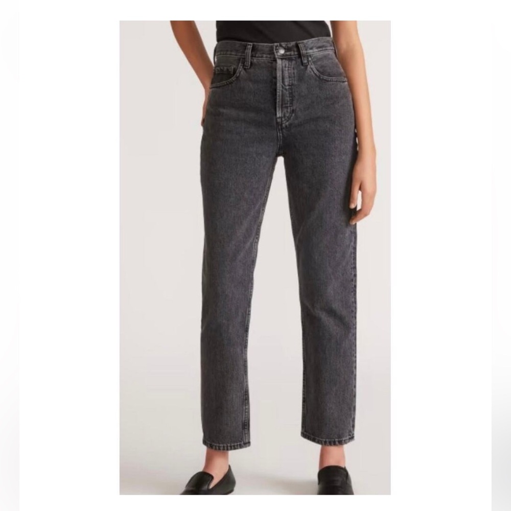 Everlane The 90s Cheeky Jean Organic Cotton Black Button Fly - Picture 13 of 16